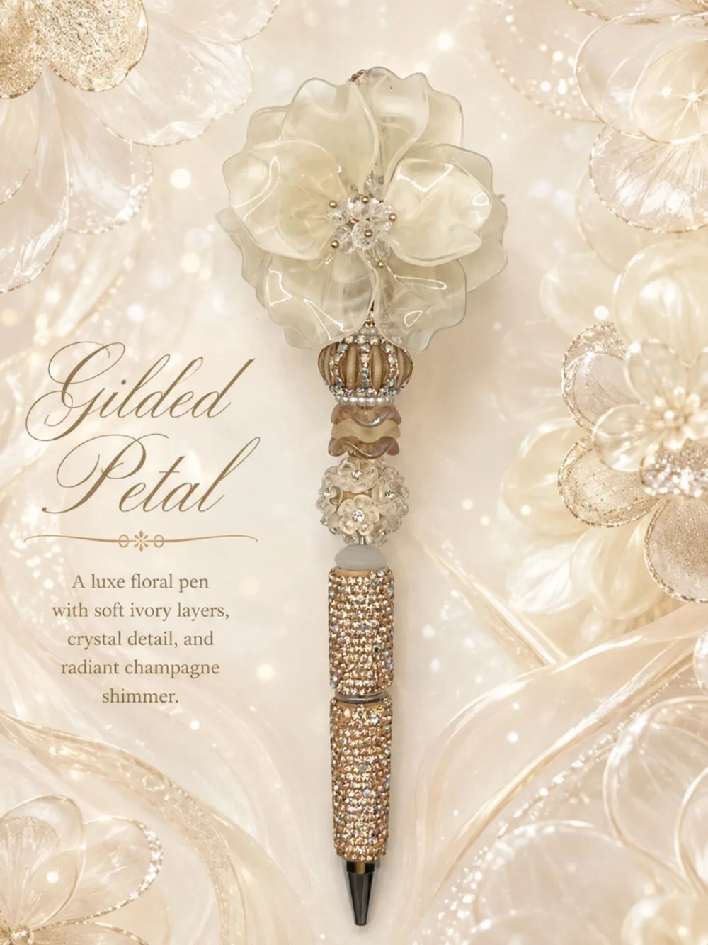 Gilded Petal Pen